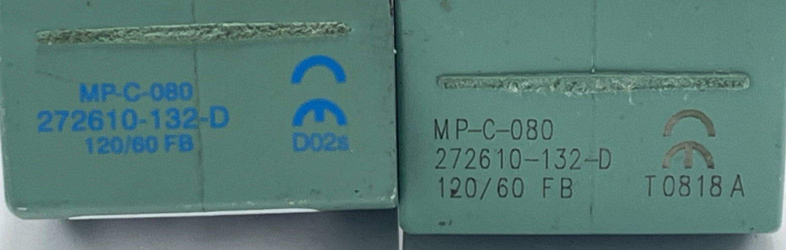 LOT OF 2 NEW ASCO MP-C-080 Solenoid Coil 120V AC 20.1W 60Hz (P/N 272610-132-D)