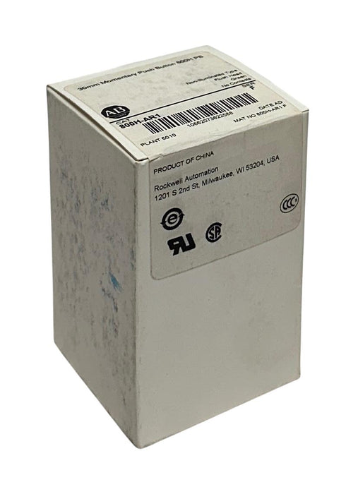 ALLEN BRADLEY 800H-AR1 /F 30mm MOMENTARY PUSH BUTTON 800H PB GREEN FLUSH NSFS