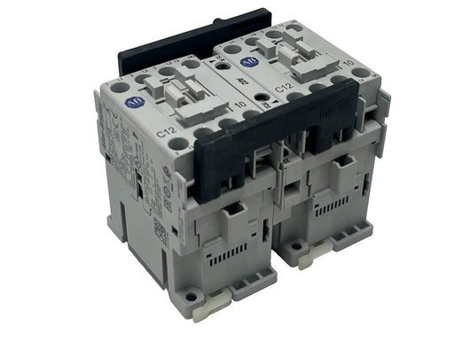 Allen-Bradley 104-C12D22 Ser B IEC Reversing Contactor 12A 110/120V AC Coil NSMP