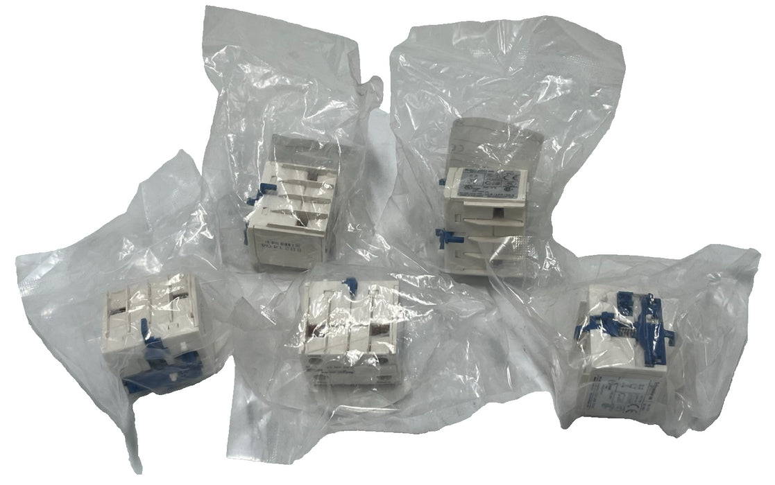 LOT OF 5 Schneider LA1KN11 Auxiliary Contact Block 1NO 1NC TeSys K Contactor