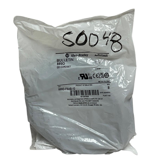 ALLEN BRADLEY 889D-F8AB-10 /B DC MICRO QD CORDSET M12 8-PIN 10M CABLE NSFS