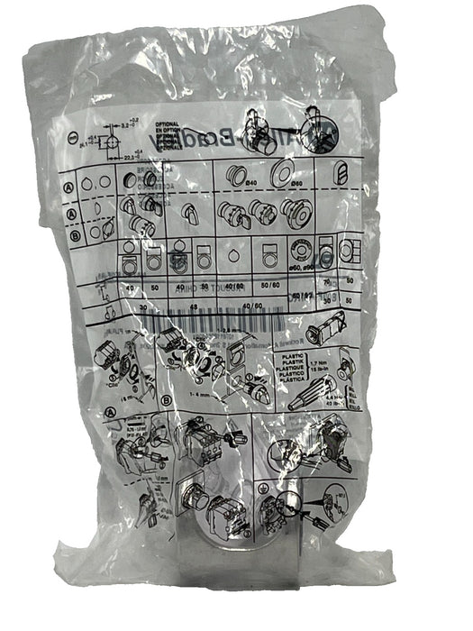 Allen-Bradley 800F-AMRG 40mm Metal Mushroom Push Button Guard Protective Ring