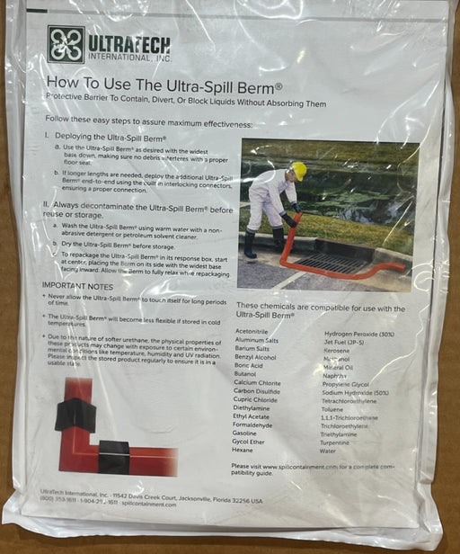 Ultratech 2100 Ultra-Spill Berm 10-Ft Polyethylene Tarp Dike Containment Barrier
