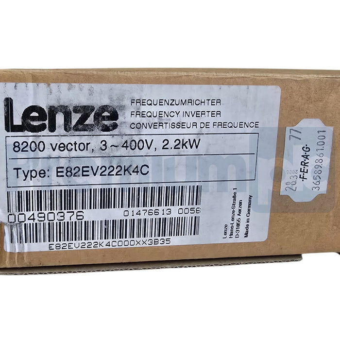 Lenze E82EV222K4C 8200 Vector Inverter 3P 400V 2.2kW E82EV222_4C 00490376 NSMP