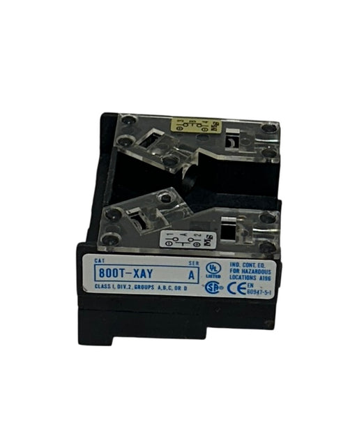 ALLEN BRADLEY 800T-XAY /A BULLETIN 800T STACKABLE CONTACT BLOCK AC/DC NSMP