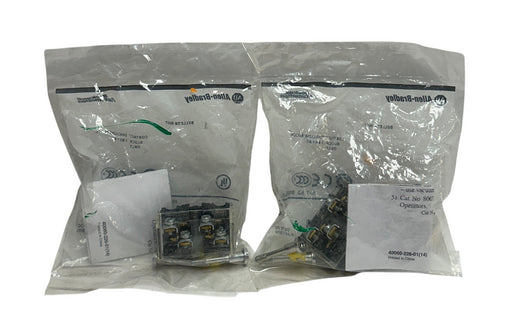 2 ALLEN BRADLEY 800T-XA /D BULLETIN 800T CONTACT BLOCKS 30.5mm 1NO/1NC NSFS