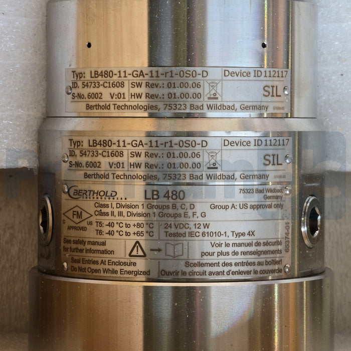 Berthold Technologies 54733-C1608 CrystalSENS LB 480 NaI 50/50 Detector LB480-11