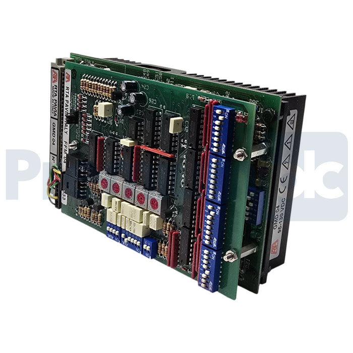 RTA PAVIA GMD-04 GMD Stepping Motor Drive 95-130VDC w/ FFM-04 Input Module NSNP