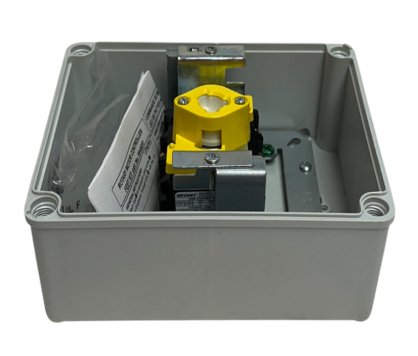 BRYANT 66033D ROTARY MOTOR CONTROLLER 30A / 600VAC MAX DISCONNECT SWITCH NSNP
