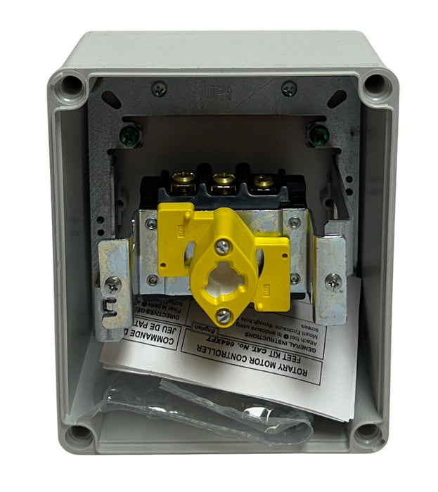 BRYANT 66033D ROTARY MOTOR CONTROLLER 30A / 600VAC MAX DISCONNECT SWITCH NSNP