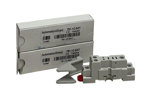 2 AutomationDirect 781-1C-SKT / 7811CSKT RELAY SOCKETS FOR 781 CUBE RELAYS NSMP