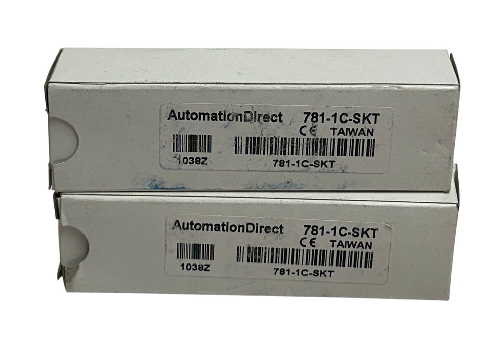2 AutomationDirect 781-1C-SKT / 7811CSKT RELAY SOCKETS FOR 781 CUBE RELAYS NSMP