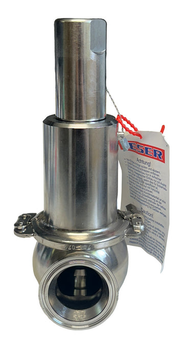 LESER 4834.7712 Type 483 Safety Relief Valve 1.5" x 2" NPS 316L/SS 40psig NSNP