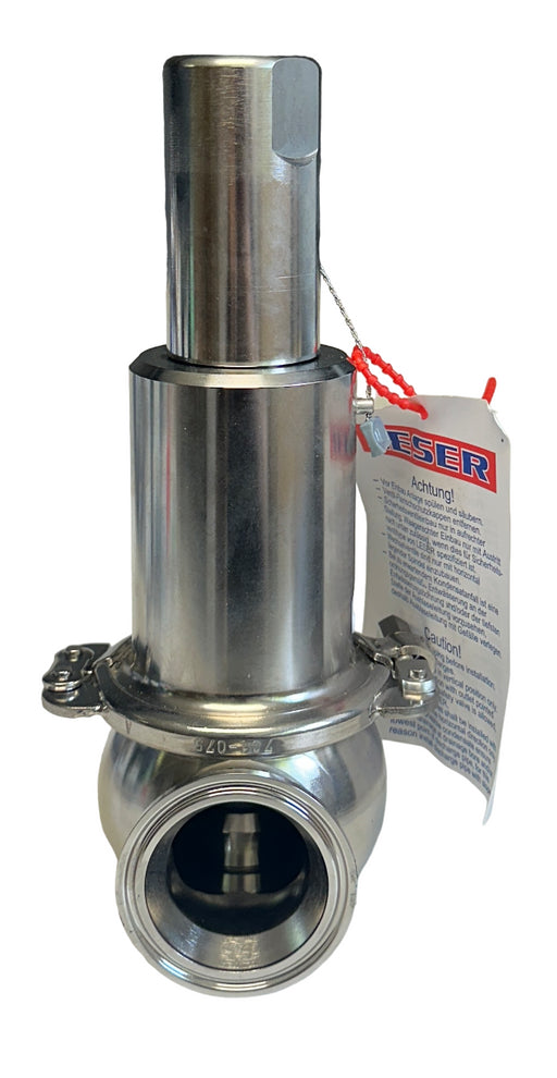 LESER 4834.7712 Type 483 Safety Relief Valve 1.5" x 2" NPS 316L/SS 40psig NSNP