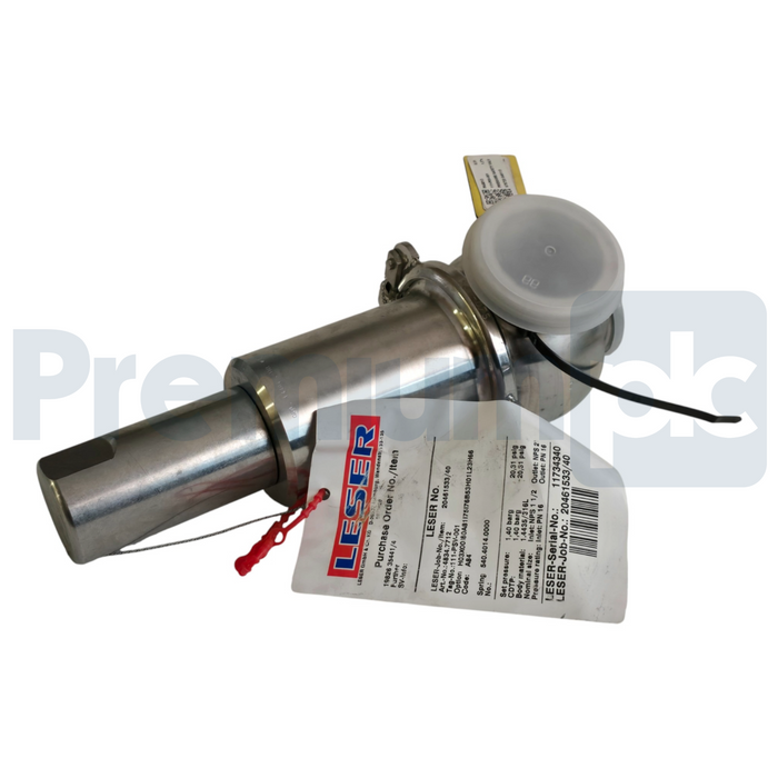 LESER 4834.7712 Type 483 Safety Relief Valve 1.5" x 2" NPS 316L/SS 20.3psi NSNP