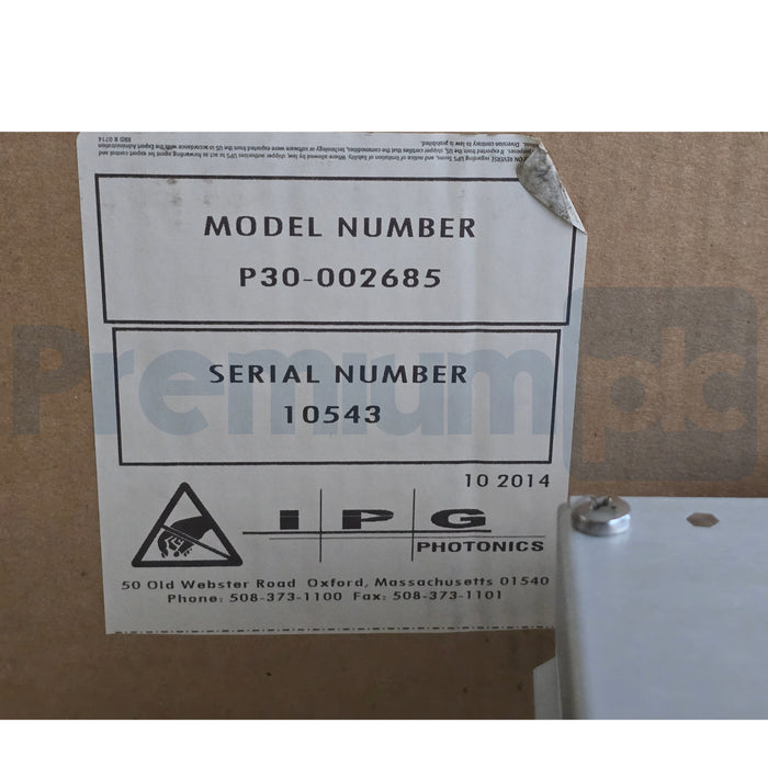 IPG Photonics P30-002685 Fiber Laser Module 2X Beam Switch P30-001226 Controller