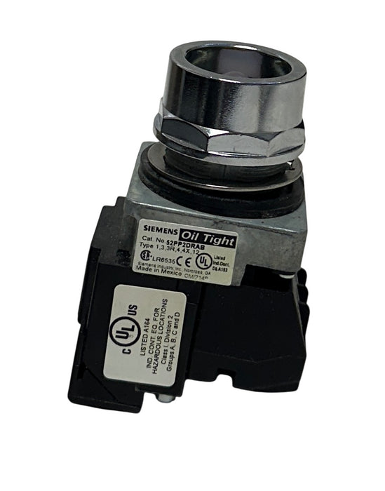 SIEMENS 52PP2DRAB Oil Tight PUSH-PULL OPERATOR PUSH BUTTON 24V RED 2-POS NSMP *