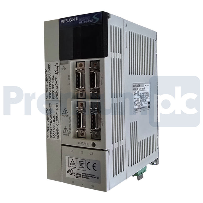 Mitsubishi MR-J2S-40CP MELSERVO MR-J2 AC Servo Drive 3PH+1PH-200-230V 400W NSMP