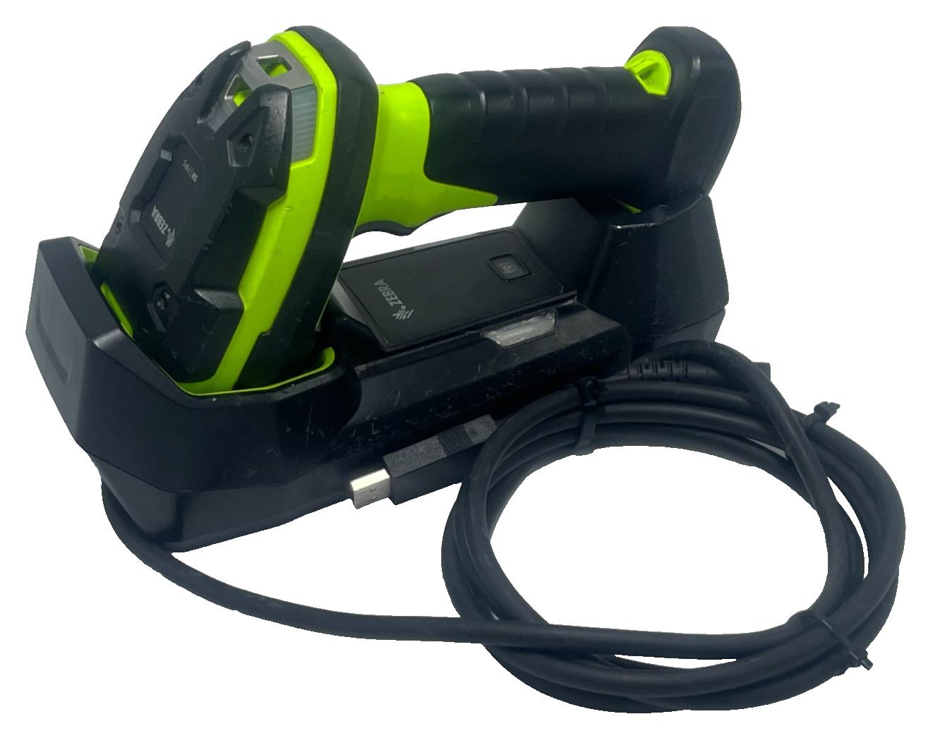 ZEBRA DS3678 Barcode Scanner Kit w/ STB3678 Cradle & CBA-U42-S07PAR CABLE, USED