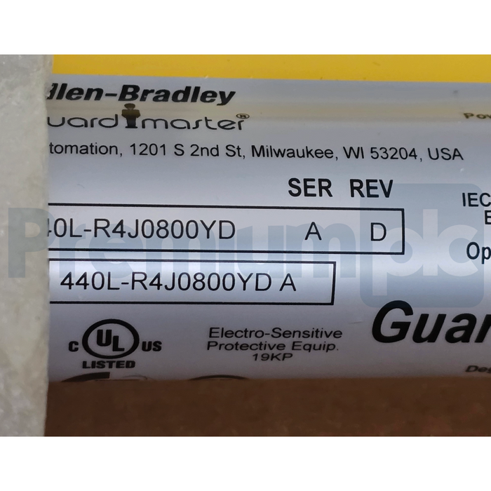 Allen-Bradley 440L-R4J0800YD /A GuardShield Safety Light Curtain Receiver NSMP