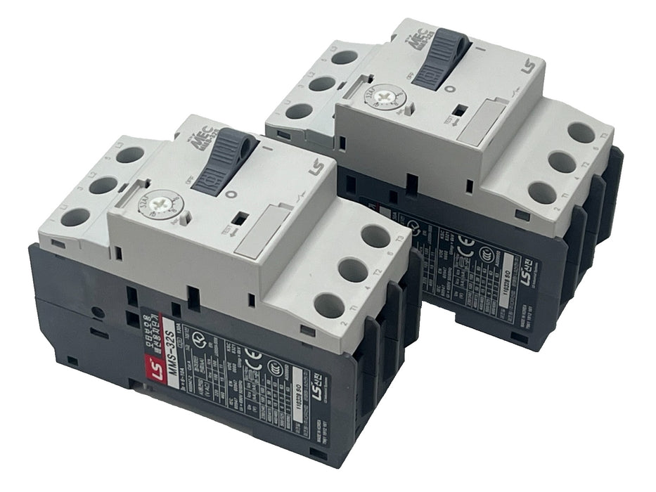 (2) LS Electric MMS-32S-10A Manual Motor Starter Protector 6A to 10A 3-Pole NSMP