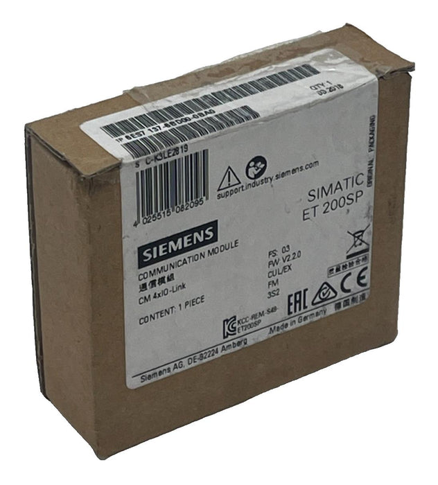 SIEMENS 6ES7137-6BD00-0BA0 Communication Module SIMATIC ET 200SP CM 4X10-LINK