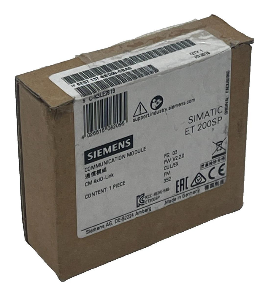 SIEMENS 6ES7137-6BD00-0BA0 Communication Module SIMATIC ET 200SP CM 4X10-LINK