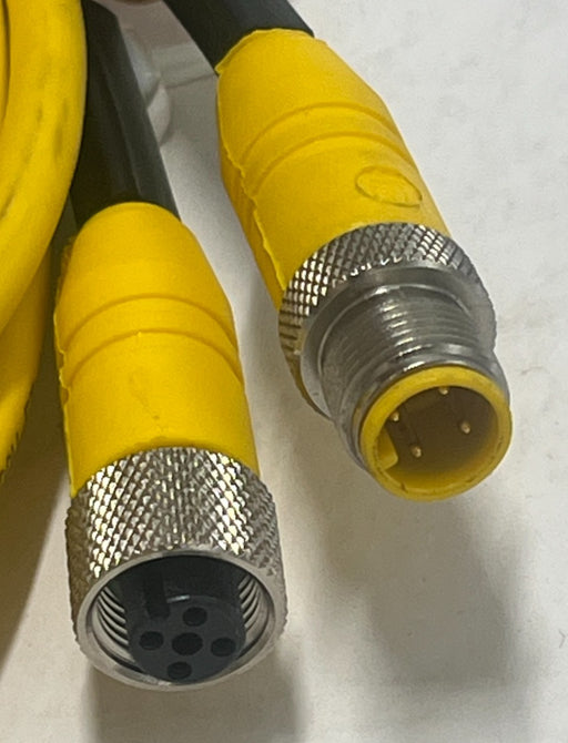 LUMBERG RST 4-RKT M12 Male Straight to Female Straight 4-Pin Cordset 1142mm