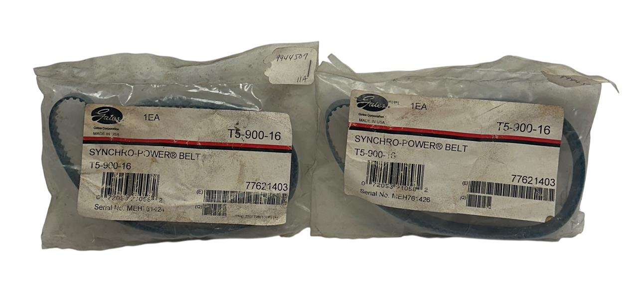 2 GATES T5-900-16 / T590016 SYNCHRO-POWER BELT 9944507 5mm PITCH 16mm W NSFS