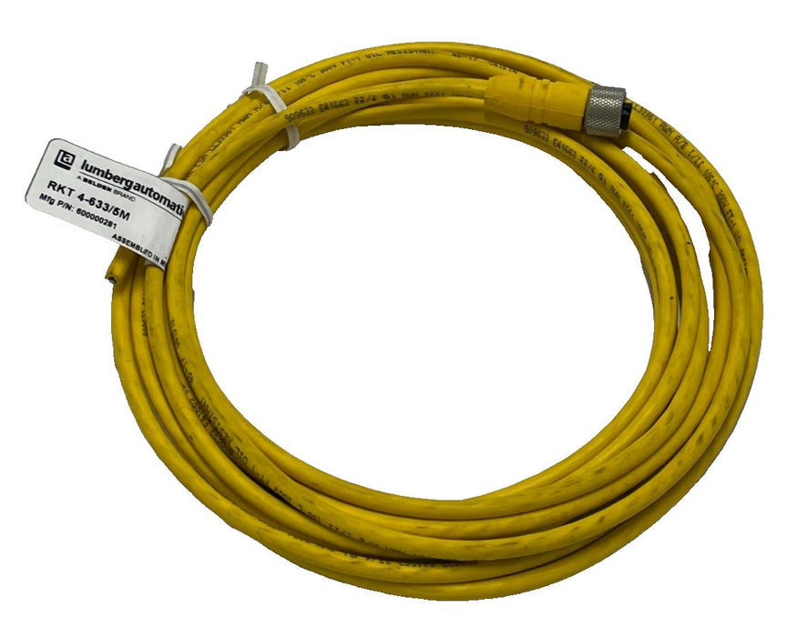 LUMBERG RKT 4-633/5M M12 Female Straight 4Pin Sensor Cable Cordset 5 Meters NSNP