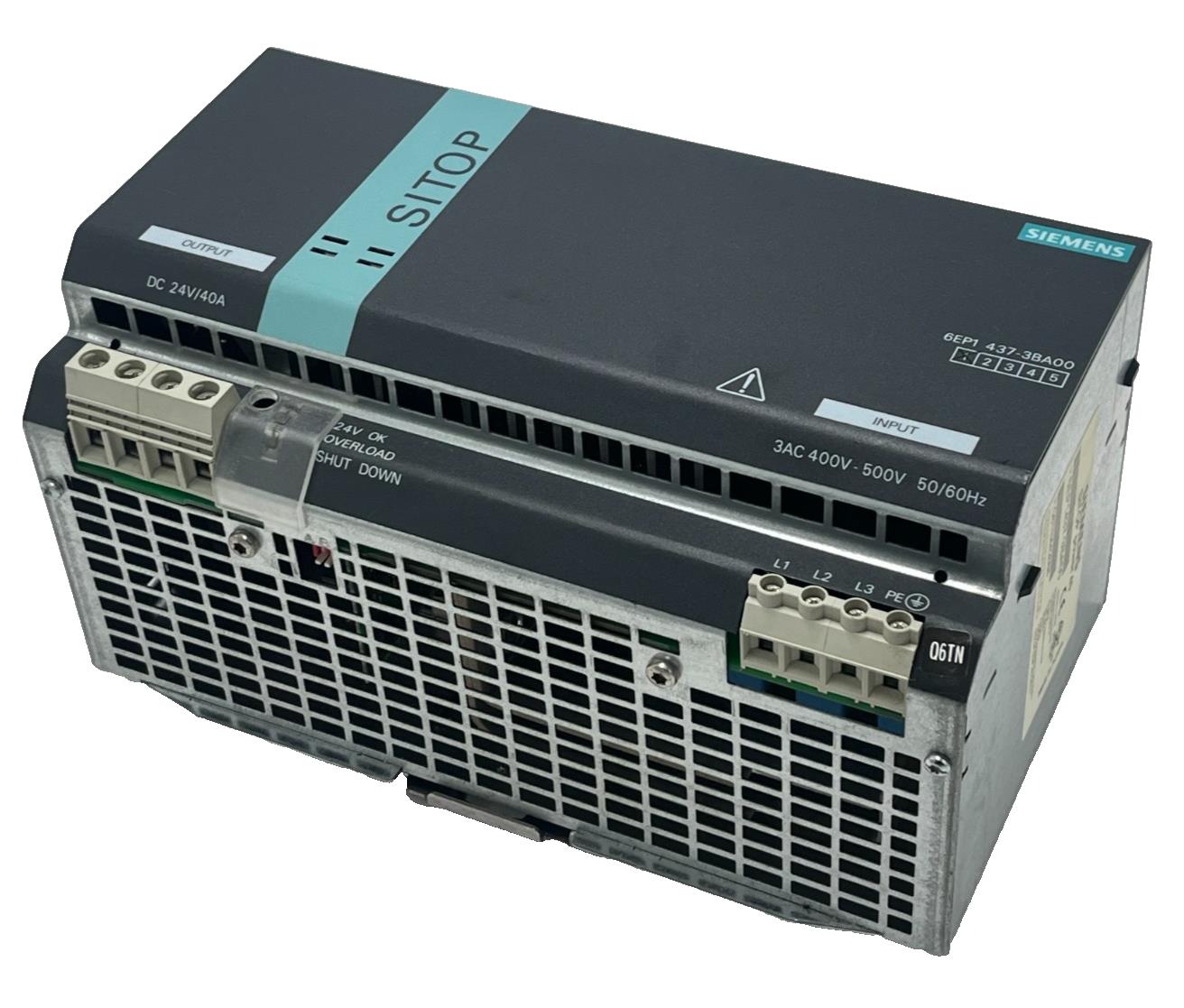 SIEMENS 6EP1437-3BA00 SITOP Modular Power Supply 24VDC 40A 960W 3-Phase