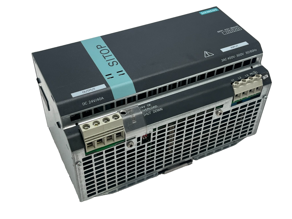 SIEMENS 6EP1437-3BA00 SITOP Modular Power Supply 24VDC 40A 960W 3-Phase