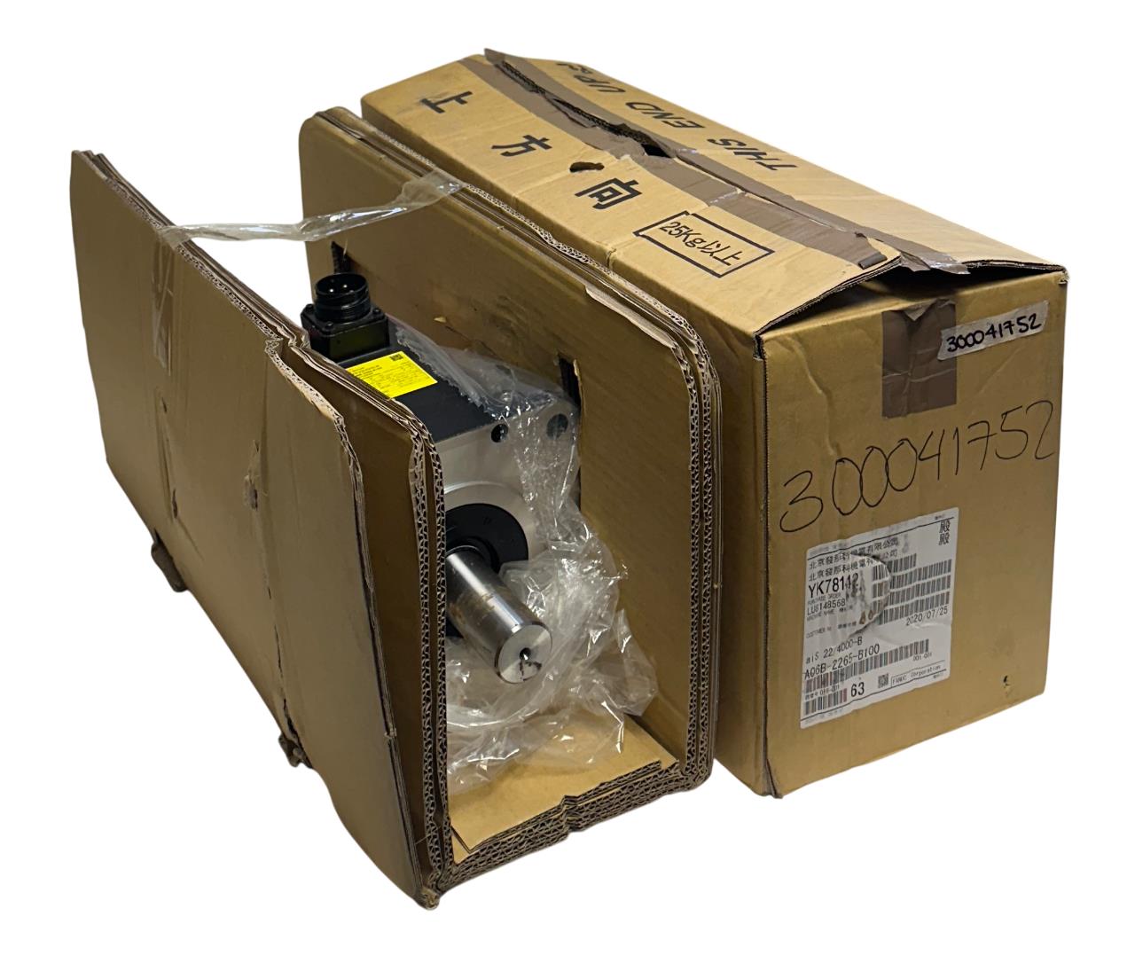 FANUC A06B-2265-B100 / aiS 22/4000-B AC SERVO MOTOR w/ PULSECODER aiA4000 NSMP