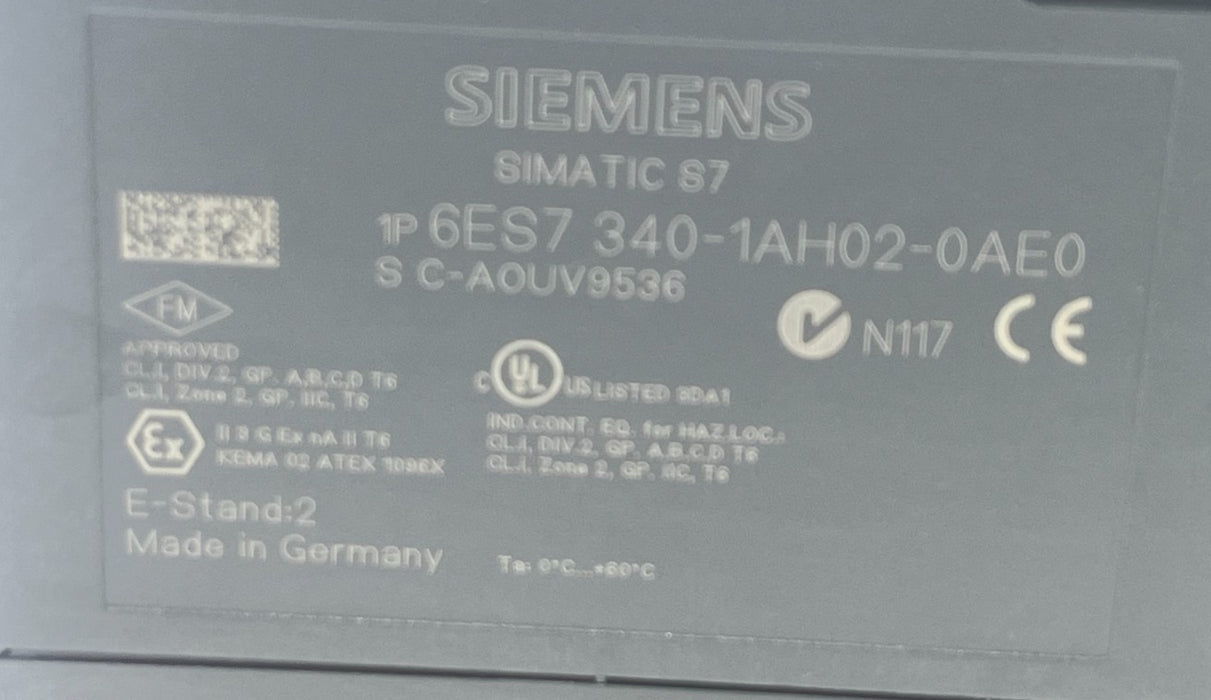 SIEMENS 6ES7340-1AH02-0AE0 SIMATIC S7-300 CP 340 RS232C Communication Module