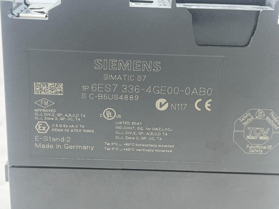 SIEMENS 6ES7336-4GE00-0AB0 SIMATIC S7-300F 6 AI Failsafe Analog Input Module