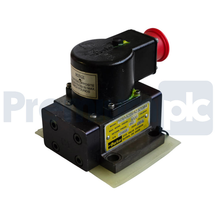 Parker PH76 Hydraulic Servo Valve PH76AAZBVA2.5D1384 2.5GPM 3000PSI D# 1384 XLNT