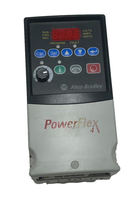 ALLEN-BRADLEY 22A-D1P4N104 PowerFlex 4 AC Drive 0.5HP 480V Ser A FRN 6.01