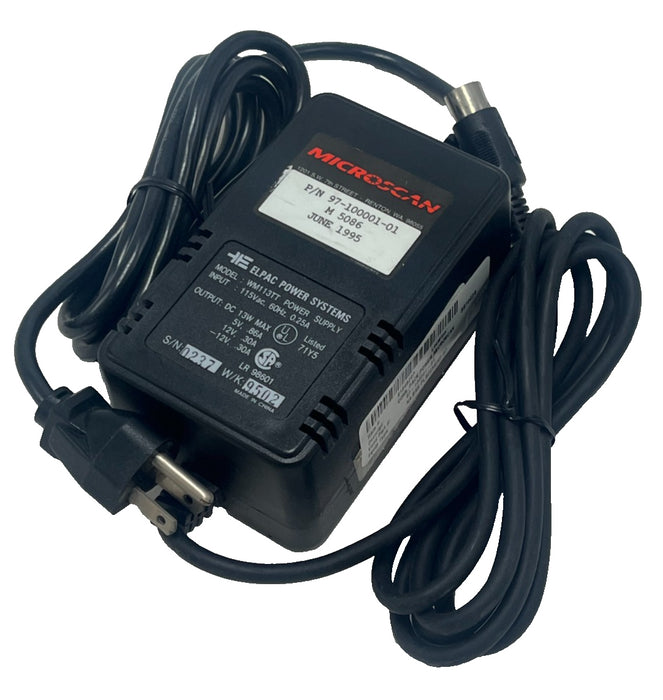 (3) Microscan 97-100001-01 Power Supply 115V WM113TT 5-in Din MS-3000 MS-5000