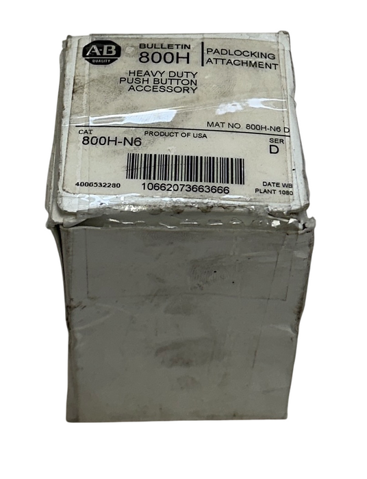 ALLEN BRADLEY 800H-N6 /D BULLETIN 800H Heavy-Duty PADLOCKING ATTACHMENT NSMP