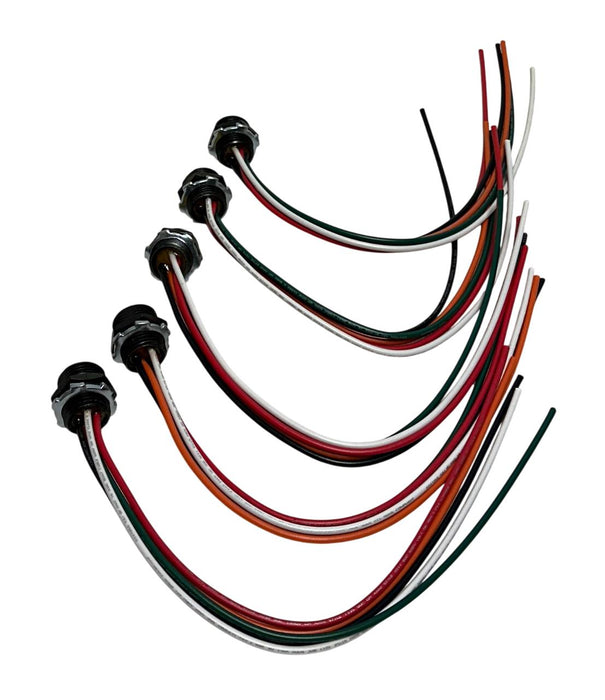 5 LUMBERG RSF 50-677/1F Connector 7/8'' Male Receptacles 5-Pole 1' WIRE NSNP