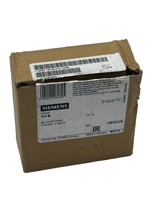 (15) Siemens 6ES7133-6CV15-1AM0 ET 200SP Base Unit Terminal Box Covers