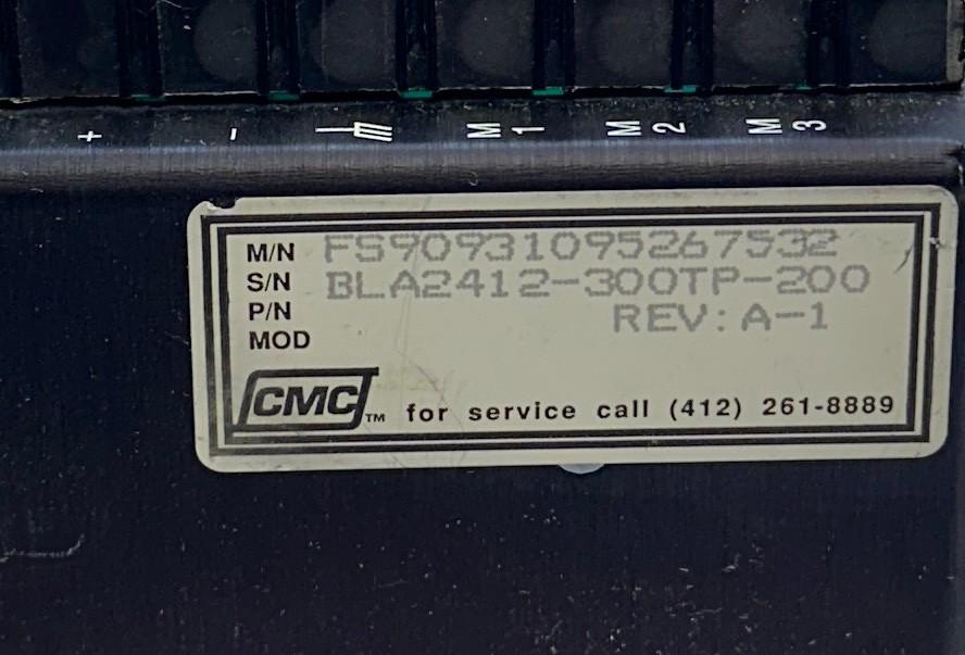 CLEVELAND MOTION CONTROLS CMC BLA2412-300TP-200 Servo Drive Controller USNP
