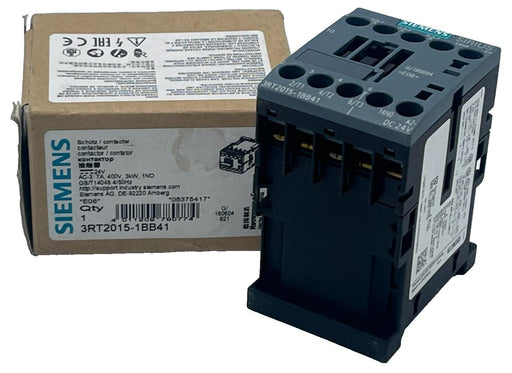 Siemens 3RT2015-1BB41 SIRIUS Power Contactor S00 3-Pole AC-3 24VDC, NSMP