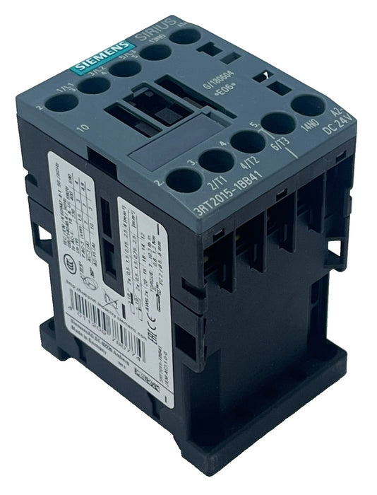 Siemens 3RT2015-1BB41 SIRIUS Power Contactor S00 3-Pole AC-3 24VDC, NSMP