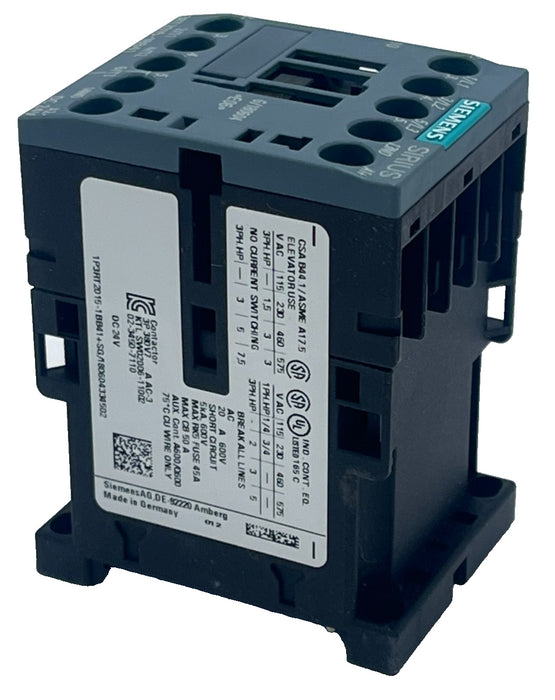 Siemens 3RT2015-1BB41 SIRIUS Power Contactor S00 3-Pole AC-3 24VDC, NSMP