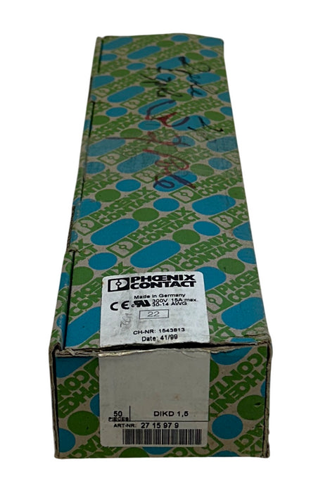 11 PHOENIX CONTACT DIKD 1,5 / 2715979 SENSOR / ACTUATOR TERMINAL BLOCKS 15A NSMP