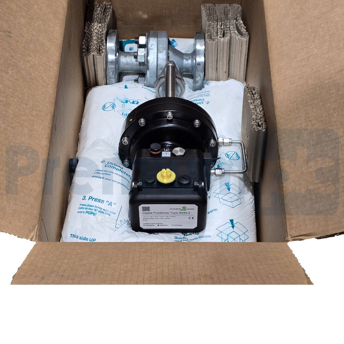 Schubert & Salzer 8621 GS3 Sliding Gate Valve 1" w/ 8049-2 Digital Positioner