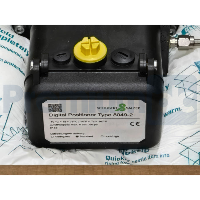 Schubert & Salzer 8621 GS3 Sliding Gate Valve 1" w/ 8049-2 Digital Positioner