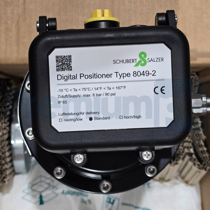 Schubert & Salzer 8621 GS3 Sliding Gate Valve 1" w/ 8049-2 Digital Positioner