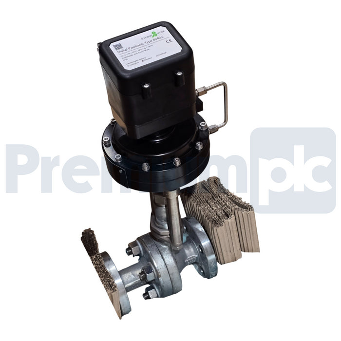 Schubert & Salzer 8621 GS3 Sliding Gate Valve 1" w/ 8049-2 Digital Positioner
